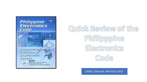 (PDF) The Philippine Electronics Code Volume 1 .